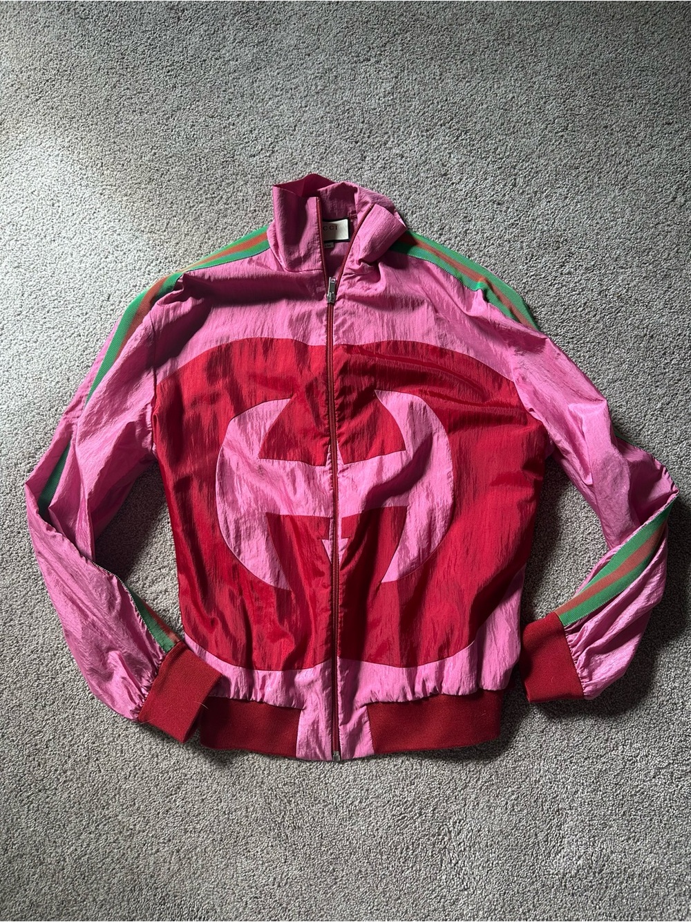 Gucci Pink windbreaker bomber jacket-S